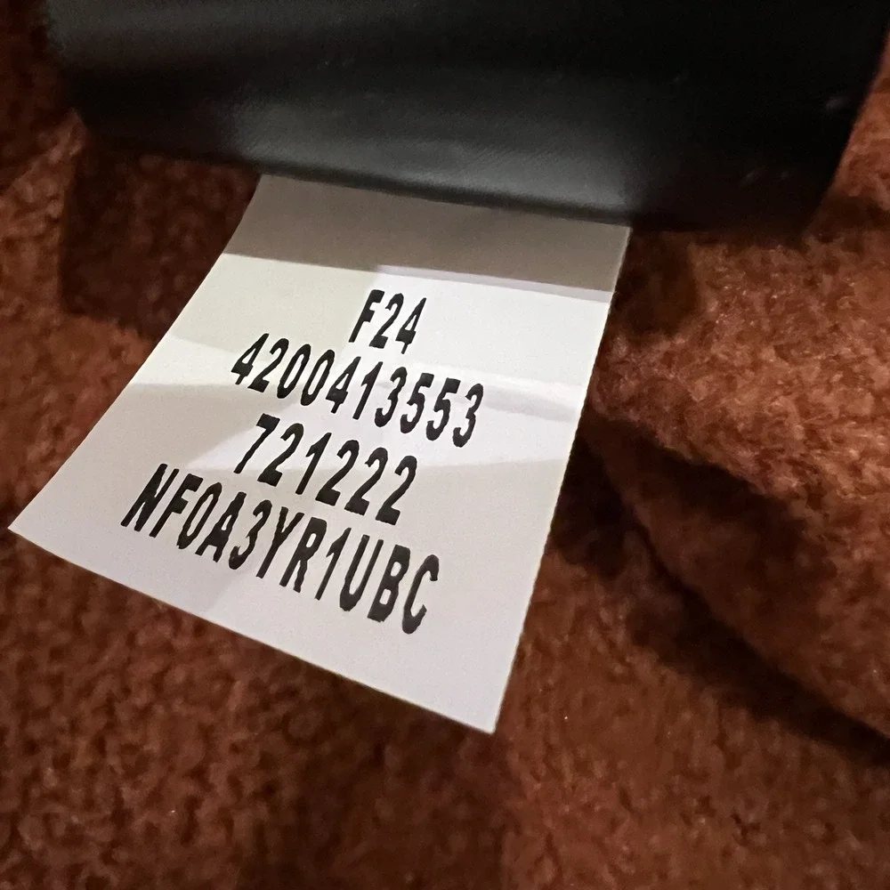The North Face Mens Textured Quarter Zip Fleece Brandy Brown NF0A3YR1 XL